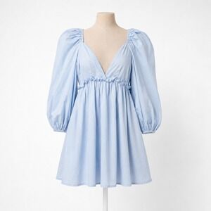 Empire Waist Babydoll Mini Dress Size S Coquette‎ Romantic Fairy Twee Boho